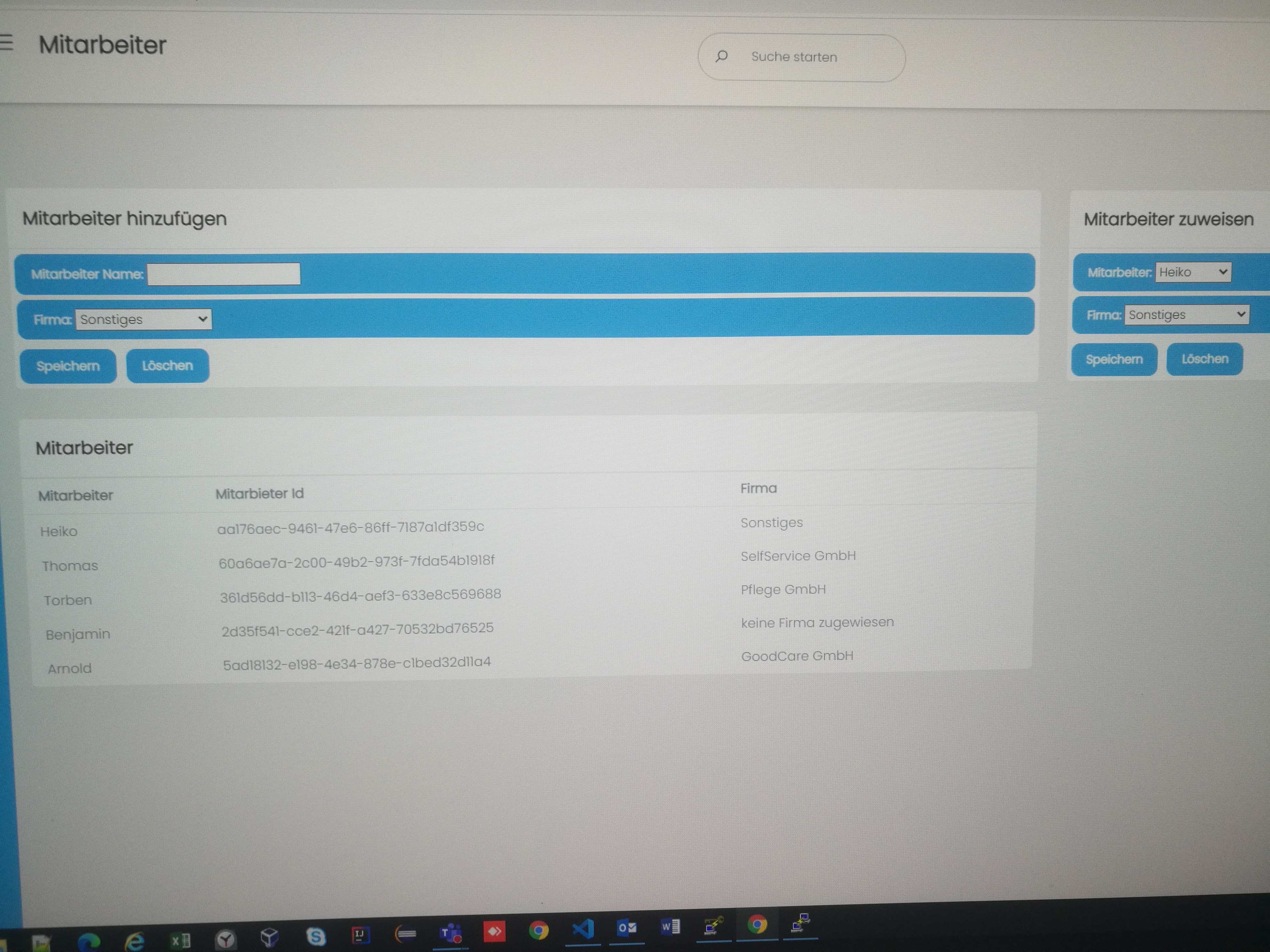 VW Projekt - Entwicklung